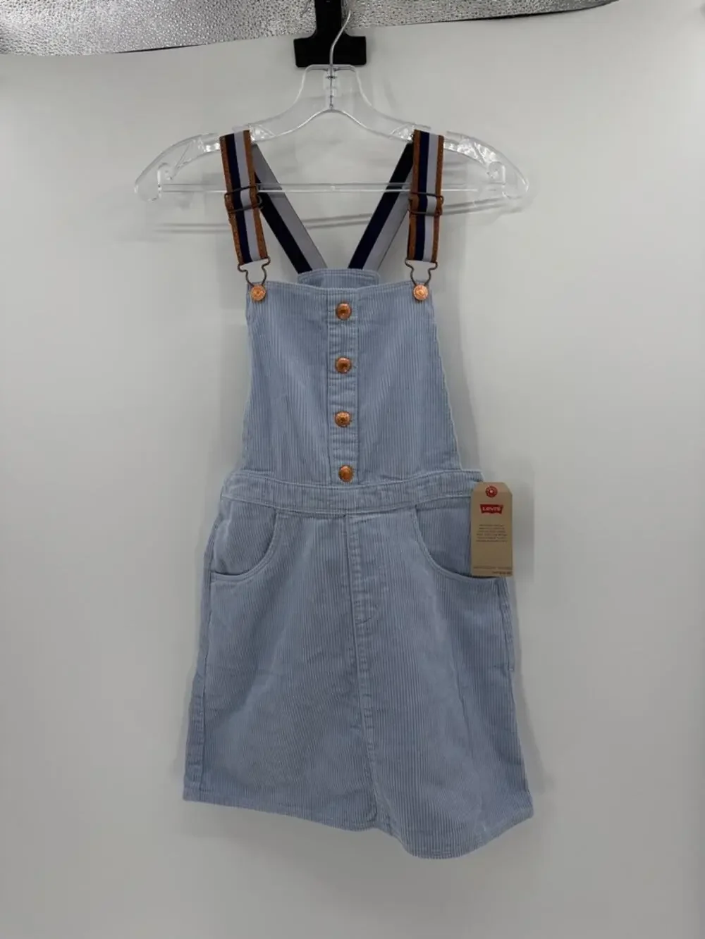 Levi's Girls Corduroy Jumper - Light Blue - Large - New with tags